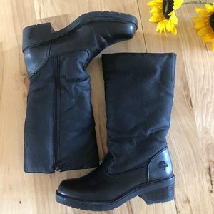 Totes Black Fur Lined Zip Up Winter Boot Size 7